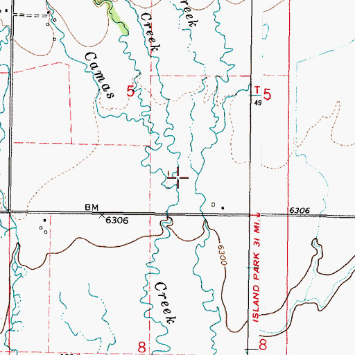 Topographic Map of Little Ching Creek, ID