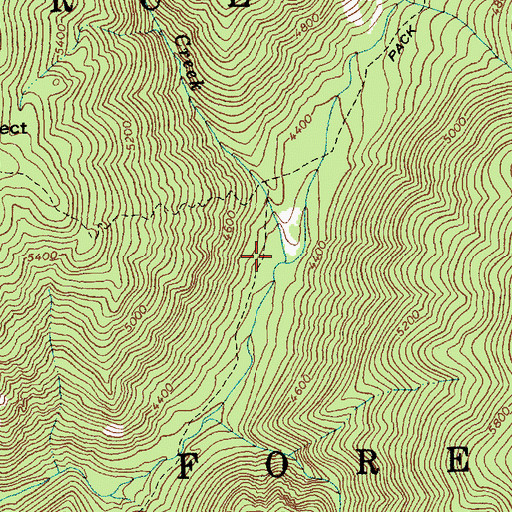 Topographic Map of Little Copper Creek, ID