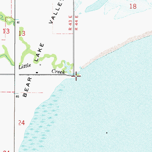 Topographic Map of Little Creek, ID