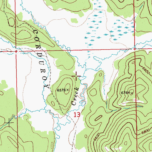 Topographic Map of Little East Fork Elk Creek, ID