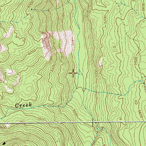 Topographic Map of Little French Creek, ID