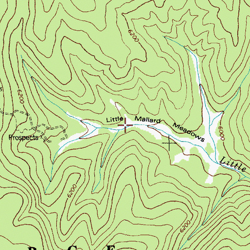 Topographic Map of Little Mallard Meadows, ID
