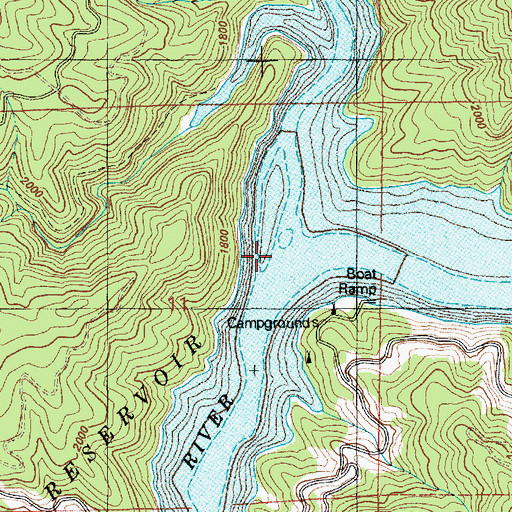 Topographic Map of Little North Fork Clearwater River, ID
