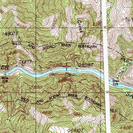 Topographic Map of Little Sage Creek, ID