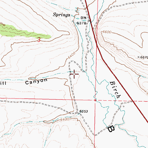 Topographic Map of Little Sawmill Canyon, ID