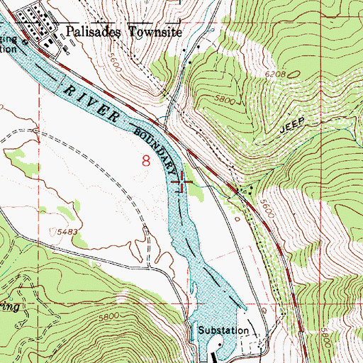 Topographic Map of Little Sheep Creek, ID
