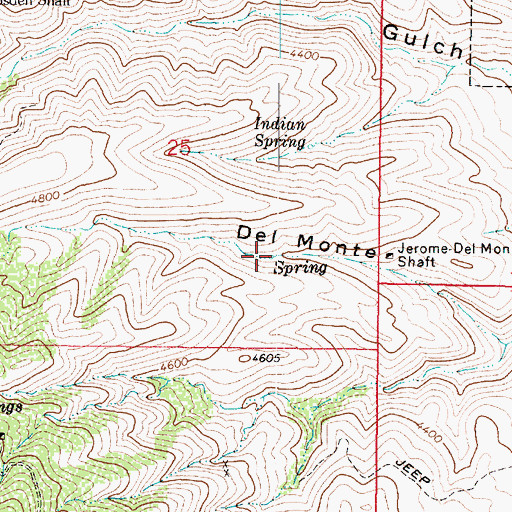 Topographic Map of Hasket Spring, AZ