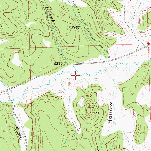 Topographic Map of Little Squaw Creek, ID