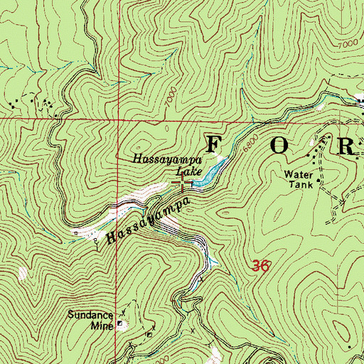 Topographic Map of Hassayampa Check Dam, AZ