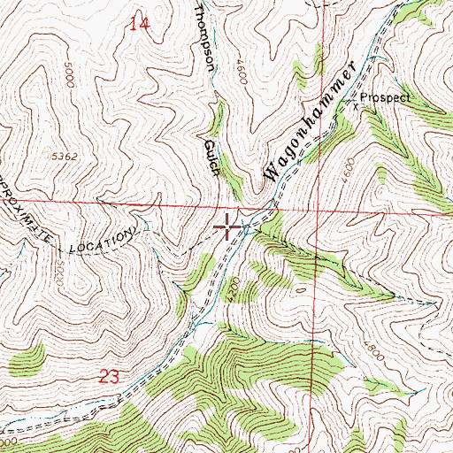 Topographic Map of Little Thompson Gulch, ID