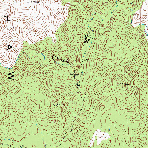 Topographic Map of Hawkey Well, AZ