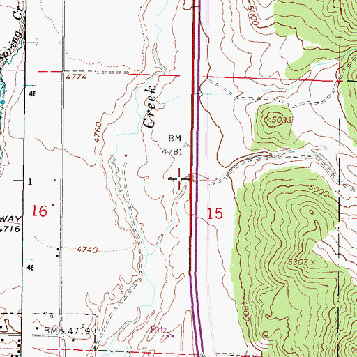 Topographic Map of Little Valley, ID