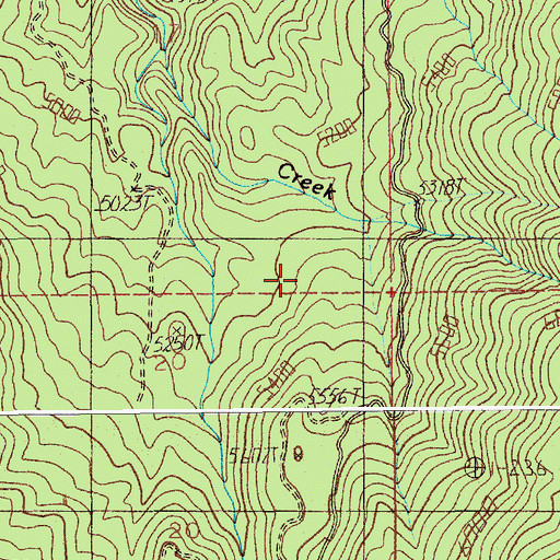 Topographic Map of Little Weiser Trail, ID