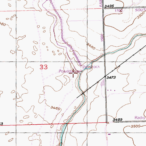 Topographic Map of Little Wood River, ID