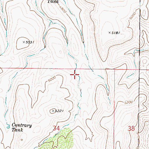 Topographic Map of Henry Tank, AZ