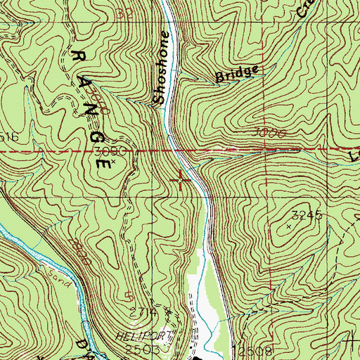 Topographic Map of Loading Creek, ID