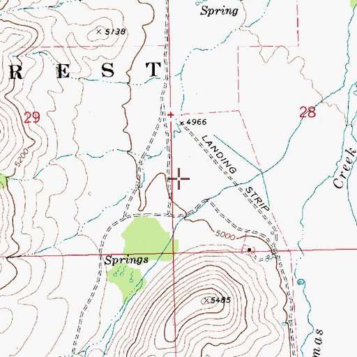 Topographic Map of Lockman Gulch, ID