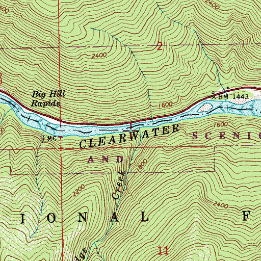 Topographic Map of Lodge Creek, ID