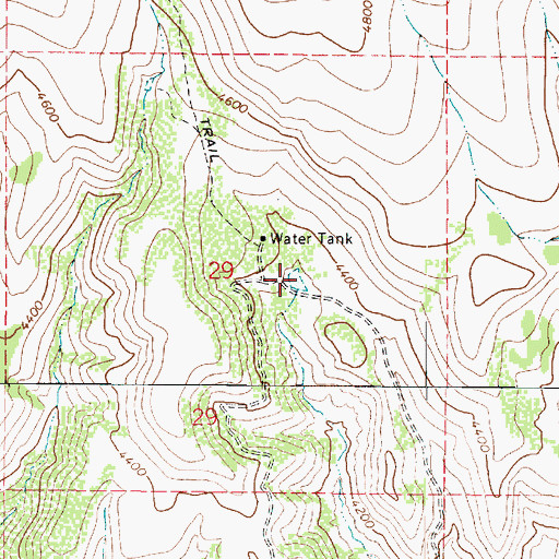 Topographic Map of Horse Mountain Trick Tank, AZ