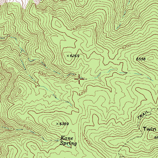 Topographic Map of Jerky Dam Spring, AZ