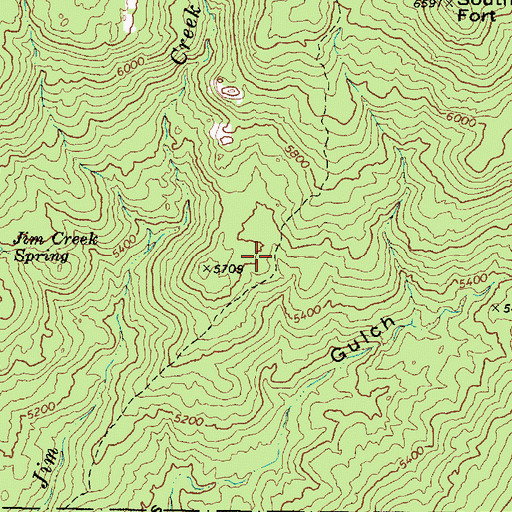Topographic Map of Jim Creek Trail Number Two Hundred Thirty Five, AZ