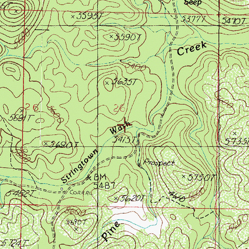 Topographic Map of Kckel Spring, AZ