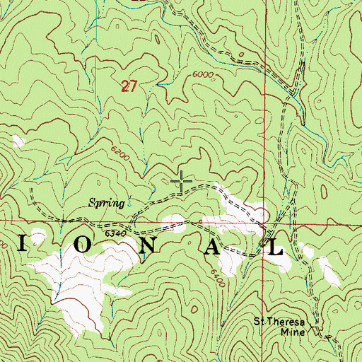 Topographic Map of Kendall Camp, AZ