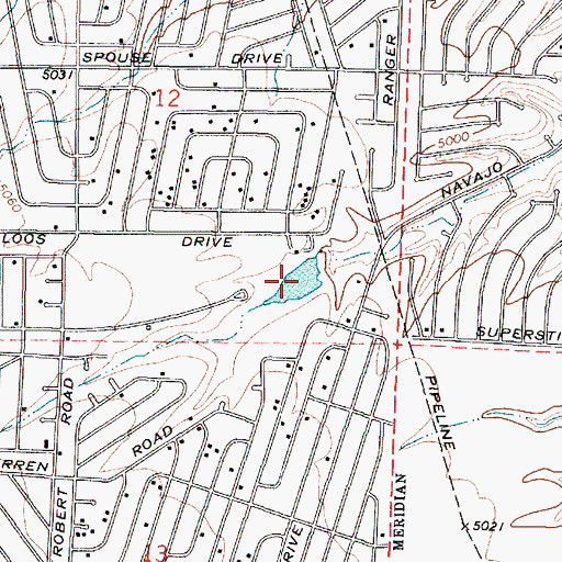 Topographic Map of Yavapai Lake, AZ