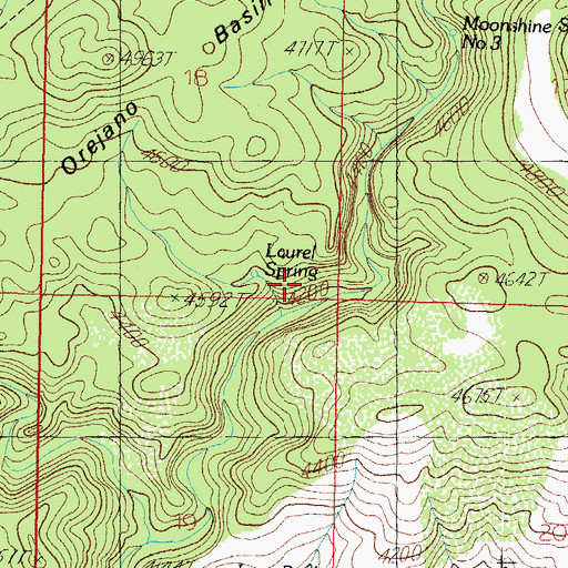 Topographic Map of Laurel Spring, AZ