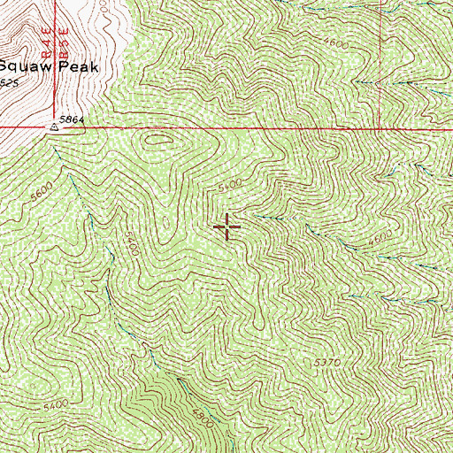 Topographic Map of Lithograph Spring, AZ