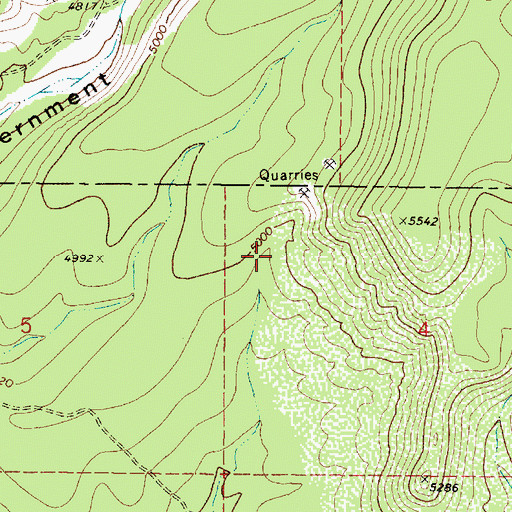 Topographic Map of Little Sand Tank, AZ