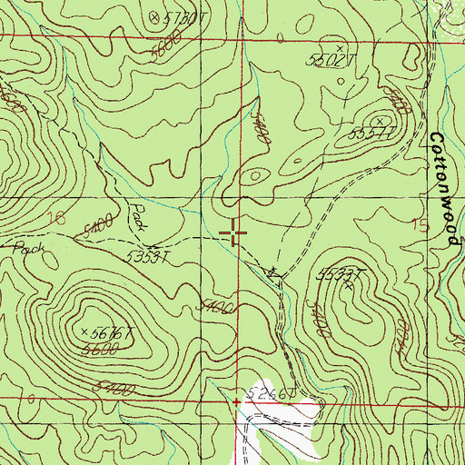 Topographic Map of Live Oak Well, AZ