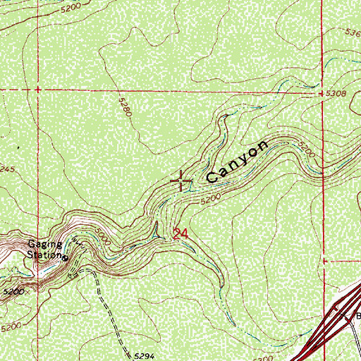 Topographic Map of Lower Rattlesnake Tank, AZ