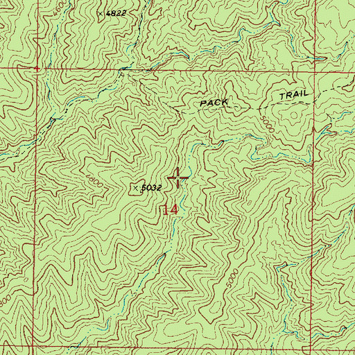 Topographic Map of Lower Tank, AZ