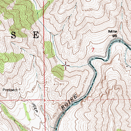 Topographic Map of Logging Gulch, ID