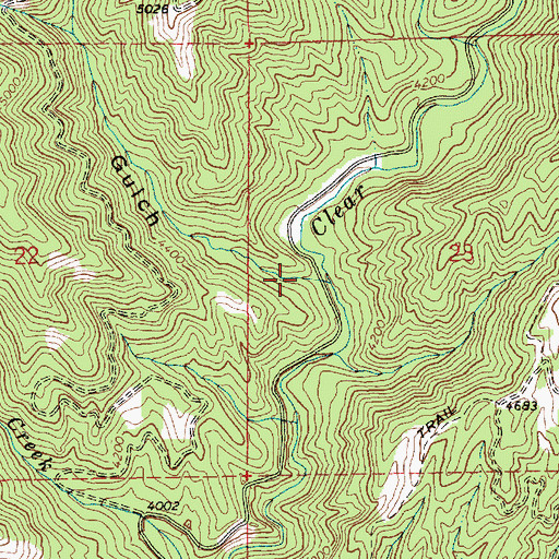 Topographic Map of Logging Gulch, ID