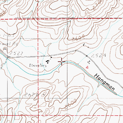 Topographic Map of Lolo Creek, ID