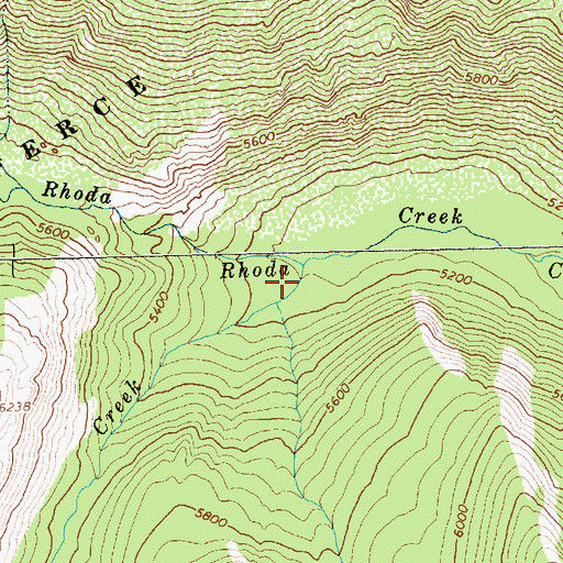 Topographic Map of Lone Creek, ID