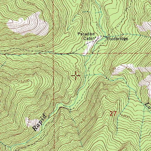 Topographic Map of Lonesome Creek, ID