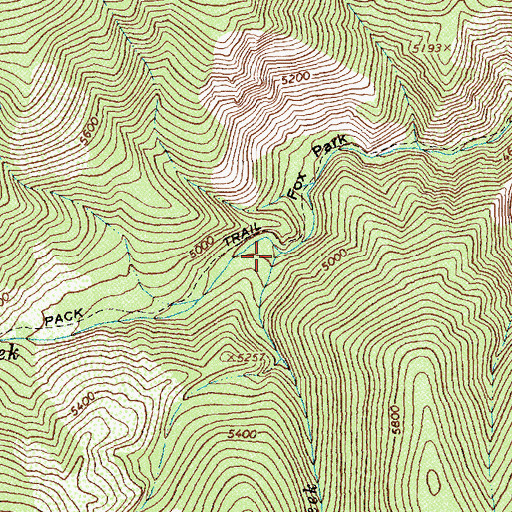 Topographic Map of Lonesome Creek, ID