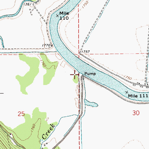 Topographic Map of Long Canyon Creek, ID