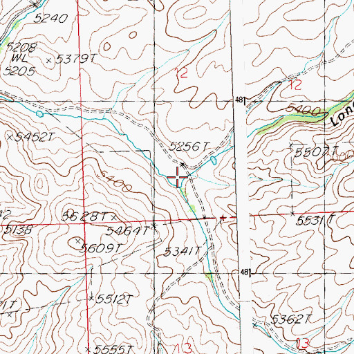 Topographic Map of Long Gulch, ID