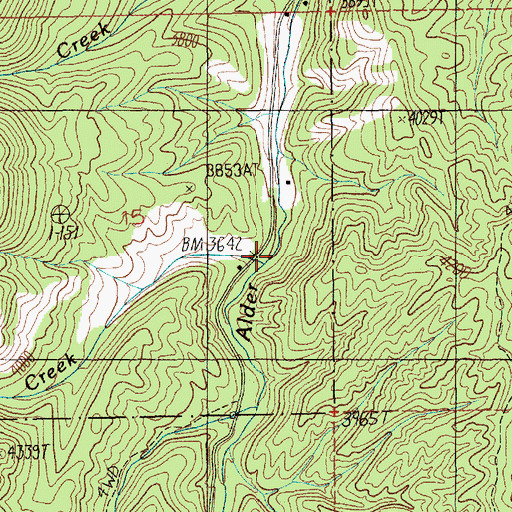 Topographic Map of Longs Creek, ID