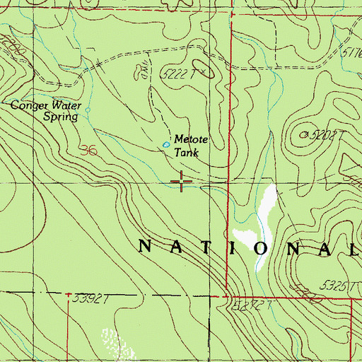 Topographic Map of Metote Pit Tank, AZ