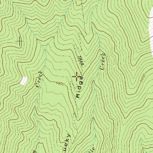 Topographic Map of Lucky Ridge, ID