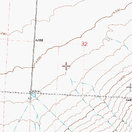 Topographic Map of Lunch Creek, ID