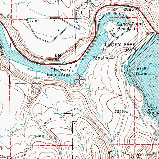 Topographic Map of Lydle Gulch, ID
