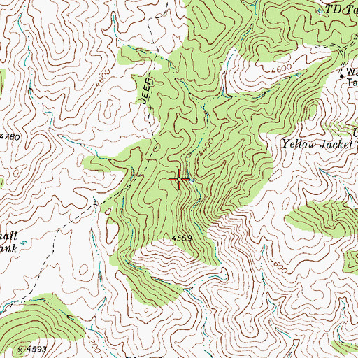 Topographic Map of Mineral Creek Dam Tank, AZ