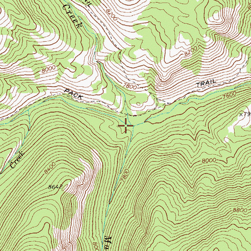 Topographic Map of MacRae Creek, ID