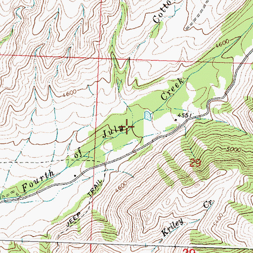 Topographic Map of Magpie Canyon, ID
